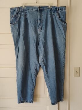 Classic Light Wash  Denim Jeans By C.S.T. Sports Plus Size 30 100% Cotton